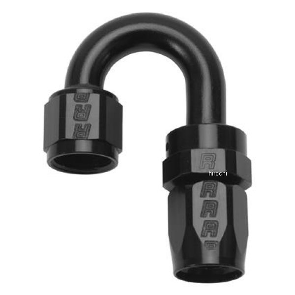 Russell パフォーマンス -6 AN ブラック 180 Degree Full Flow Swivel ホースエンド RUS613505 WO店