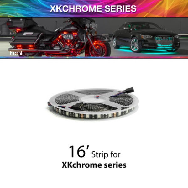 XK Glow 16ft cuttable RGB LED strip roll w/ weather resistant コーティング XKGXK-4P-S-16FT WO店