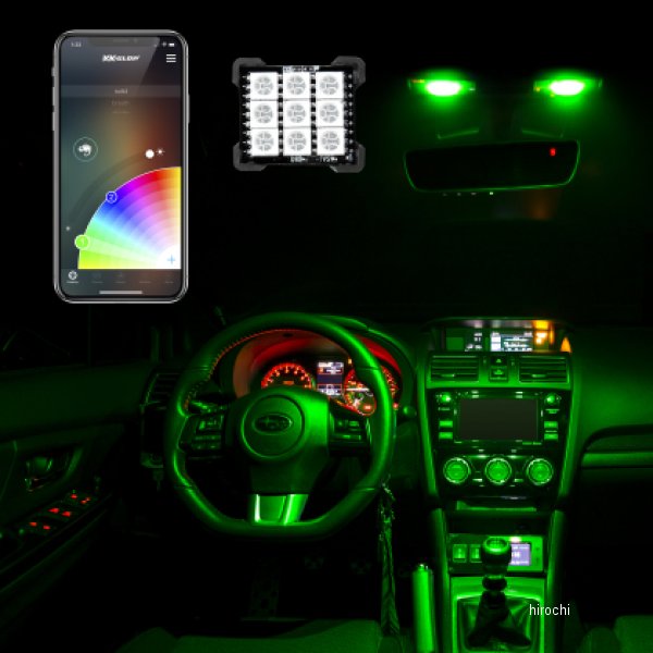 XK Glow RGB Festoon LED Panel XKクローム Bluetooth App Controlled Dome Bulb xkgXK-BULB-PANEL WO店の通販は 7,253円