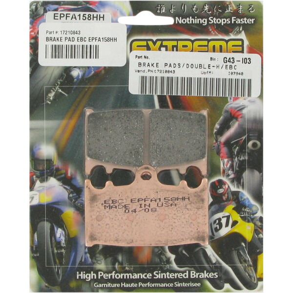 EBC イービーシー ブレーキパッド フロント 06年-08年 Aprilia SXV、RXV (EX-Performance シンタード) EBCEPFA185HH WO店