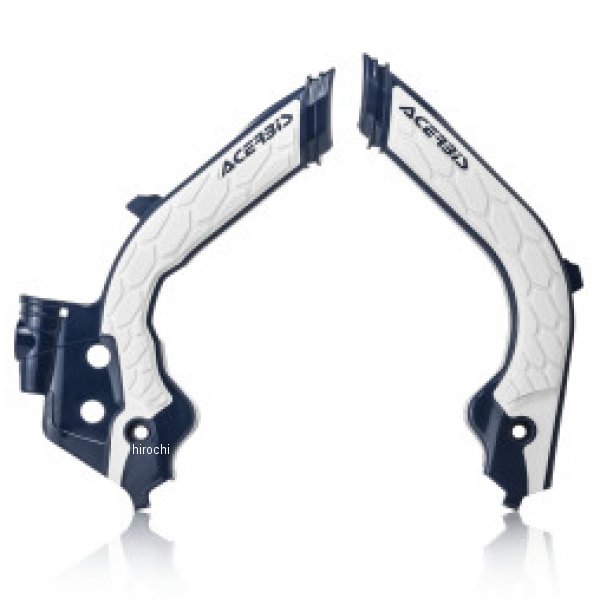 Acerbis 19年-22年 KTM 125-501 TC/FC/FX/FE/S/TE/TX/ 21年-23年 GasGas フレームガード- X-Grip ブルー/ホワイト ACB2733451006 WO店