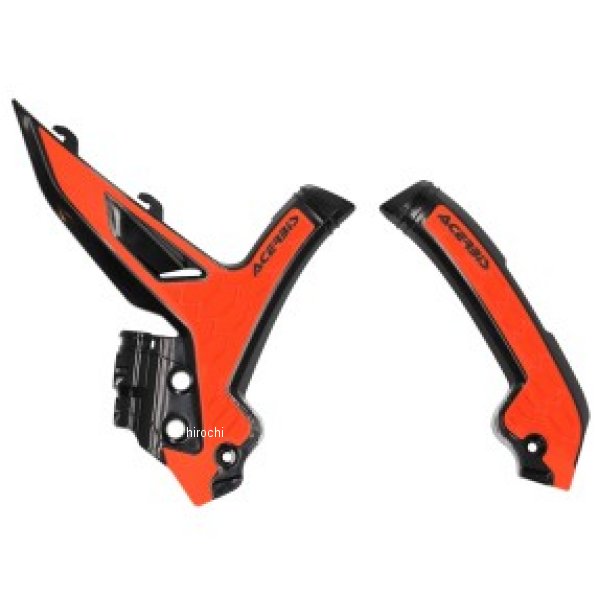 Acerbis 23年以降 KTM EXC-F/ SX/ SX-F/ XC/ XC-F/ XC-W/ XCF-W フレームガード- X-Grip ブラック/16 オレンジ ACB2975045229 WO店 9,322円