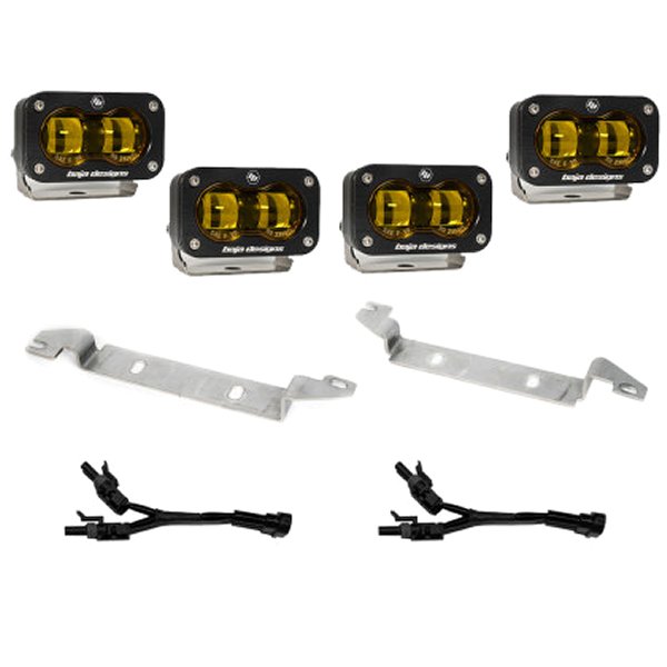 Baja Designs 2022+ トヨタ タンドラ S2 SAE OEM Fog Light Replacement Kit - Amber BAJ448167 WO店