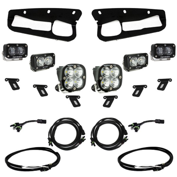 Baja Designs 21-22 Ford Bronco w/Steel Bumper S2 SAE Pro Fog Pocket Light Kit w/Upfitter - Clear baj448175UP WO店