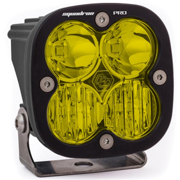 Baja Designs Squadron Pro Driving/Combo Pattern ブラック LED Light Pod - Amber BAJ490013 WO店