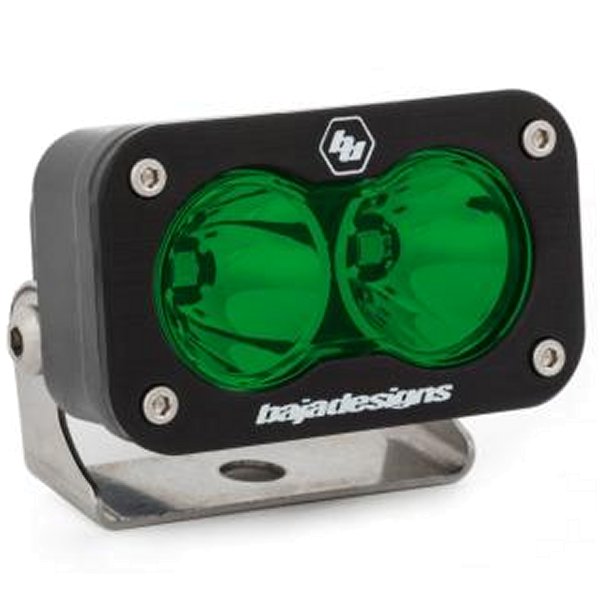 Baja Designs S2 Sport Spot Pattern LED Work ライト - グリーン BAJ540001GR WO店