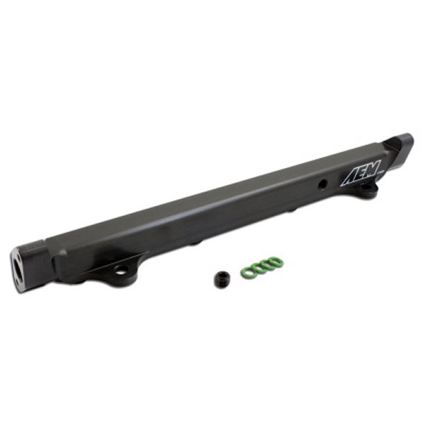AEM 03年-06年 Evo 8 &amp; 9 ブラック フューエル Rail AEM25-131BK WO店