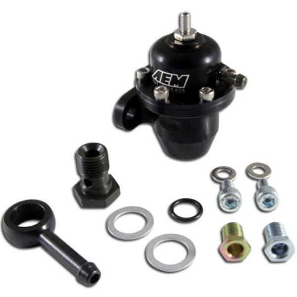 AEM 86-93 Acura / 95-98 TL / 88-91 Civic/CRX / 92-01 Prelude Black Adjustable Fuel Pressure Regulato aem25-303BK WO店の通販は 48,801円