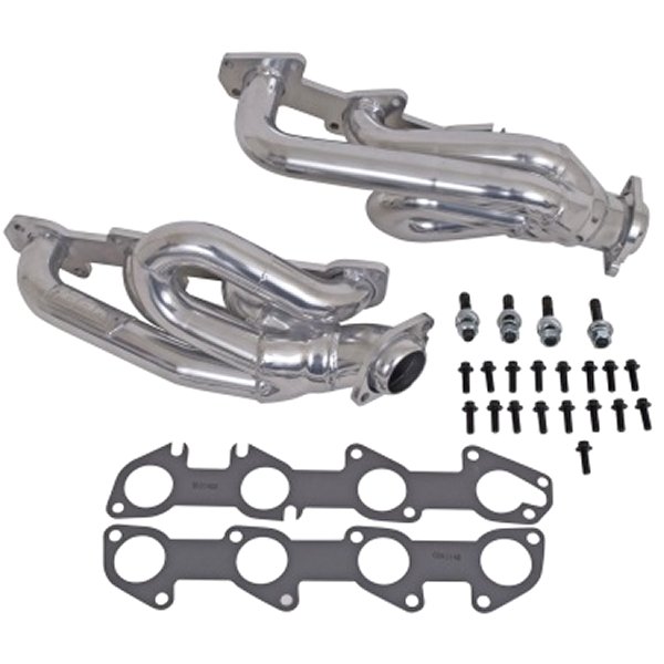 BBK 04年-08年 ダッジ Ram 5.7 Hemi Shorty Tuned Length エキゾースト Headers - 1-3/4 シルバー Ceramic BBK40090 WO店