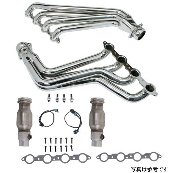 BBK 10年-15年 カマロ LS3 L99 Long Tube Exhaust Headers With Converters - 1-3/4 Chrome BBK4021 WO店