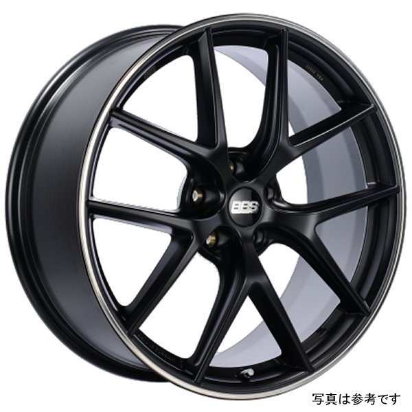 BBS CI-R 19x9 5x112 ET42 Satin Black Polished Rim Protector Wheel -82mm PFS/Clip Required bbsCI2201BPO WO店
