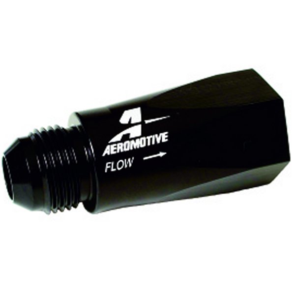 Aeromotive In-Line Full Flow Check バルブ (Male -10 AN Inlet / Female -10 AN outlet) AER15107 WO店