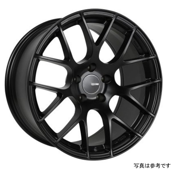 Enkei Raijin 18x9.5 35mm オフセット 5x120 ボルト Pattern 72.6 Bore Diameter Matte ブラック ホイール ENK467-895-1235BK WO店