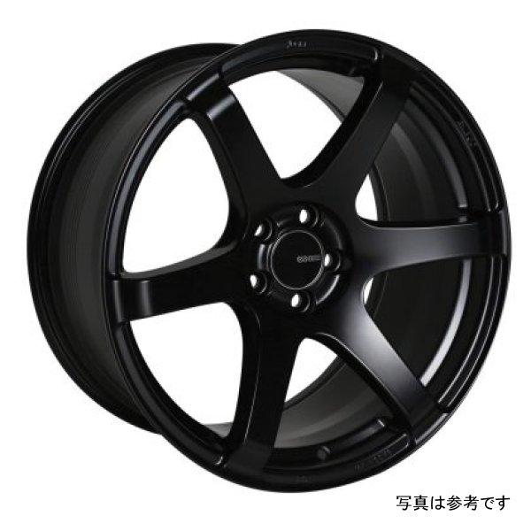 Enkei T6S 18x8.5 35mm オフセット 5x114.3 ボルト Pattern 72.6 Bore Matte ブラック ホイール ENK485-885-6535BK WO店
