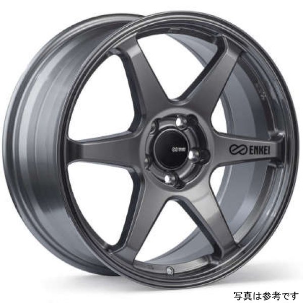 Enkei T6R 17x9 40mm オフセット 5x114.3 ボルト Pattern 72.6 Bore Gloss Gunmetal ホイール ENK539-790-6540GM WO店
