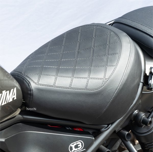 キジマ シート リーチタイプ フロント ダイヤモンドステッチ 17年以降 レブル250/S/500 黒 207-398A WO店_1