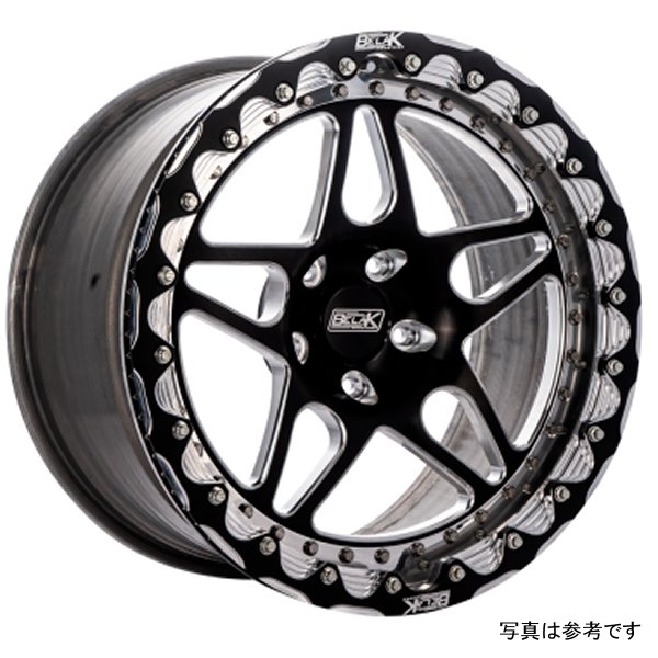 Belak 15x11 GTR リア Wheel (OEM Small ブレーキキット Req) / 5x114.3 BP /シリーズ 3 Wheel- Single Beadlock BLK15115114S4GTR-SBL WO店