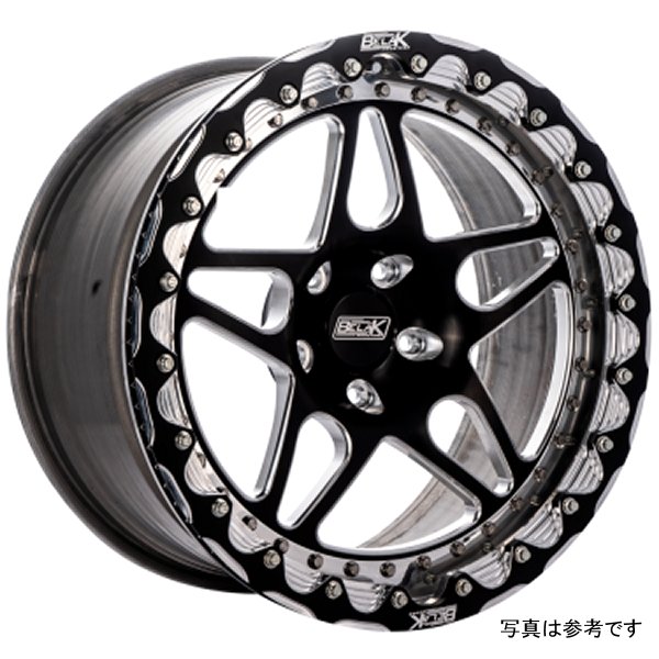 Belak 17x10.5 / 8.25in BS / 5x114.3 BP / Low Pad /シリーズ 3 Wheel - Single Beadlock BLK17105114S38BS-SBL WO店