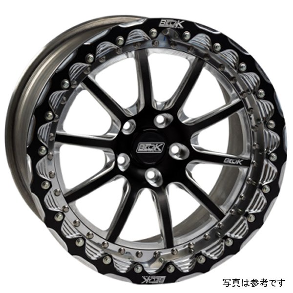 Belak 17x11 / 7.25in BS / 5x112 BP / Low Pad /シリーズ 4 Wheel - Single Beadlock BLK17115112S47BS-SBL WO店