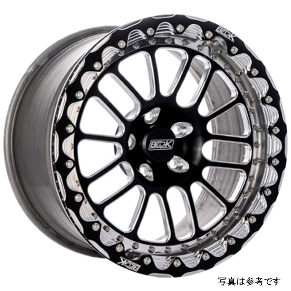 Belak 18x11 / 6.75in BS / 5x112 BP / High Pad /シリーズ 2 Wheel - Single Beadlock BLK18115112S26SB-SBL WO店