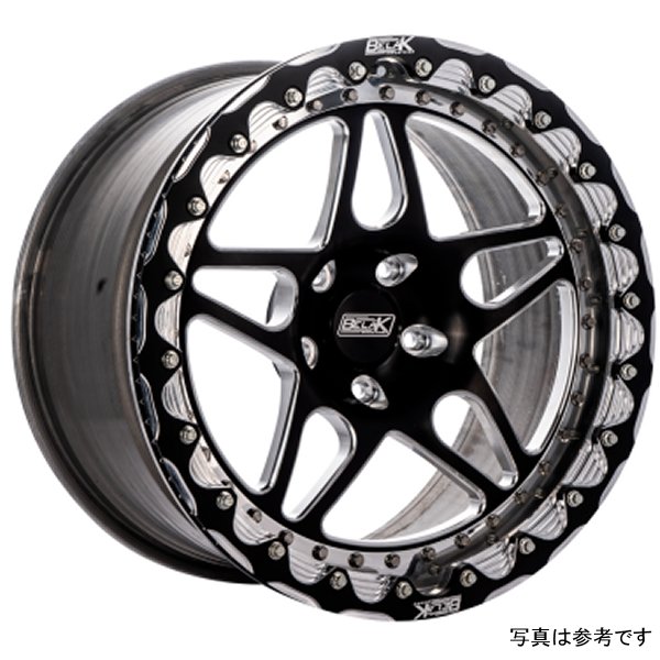Belak 18x11 / 6.75in BS / 5x112mm BP / High Pad /シリーズ 3 - Single Beadlock Wheel BLK18115112S36SB-SBL WO店