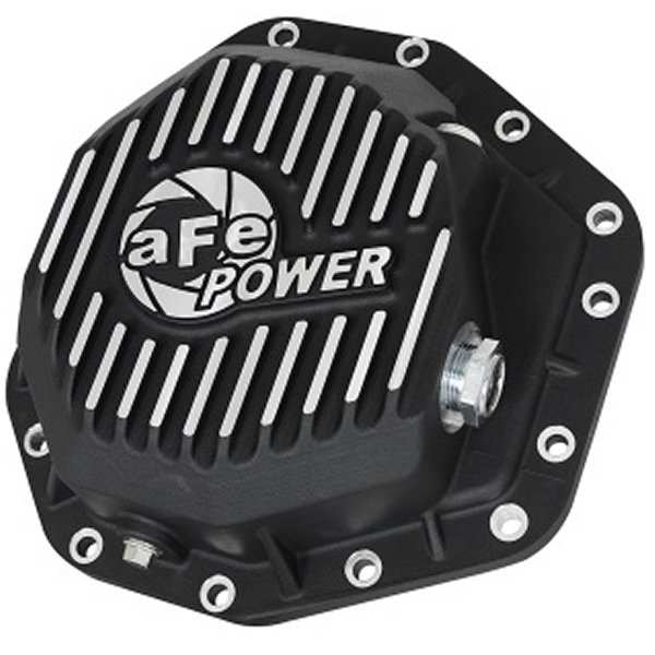 aFe Power Pro Ser リアデフ Cover ブラック w/Mach Fins 2017 フォード Diesel Trucks V8-6.7L(td) Dana M275-14 AFE46-70352 WO店