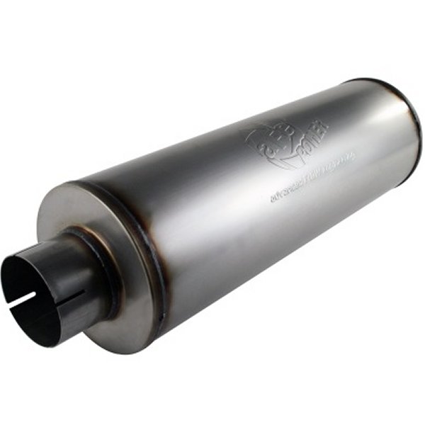aFe MACHForce XP エキゾーストs Mufflers SS-409 EXH Muffler 4 ID In/Out 8 Dia AFE49-91002 WO店