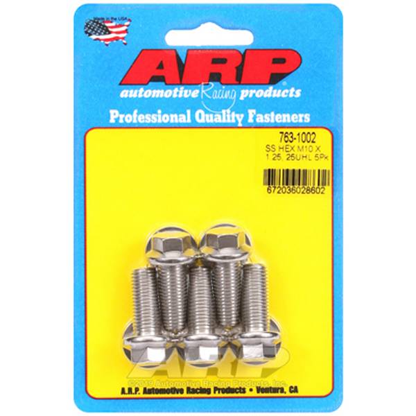 ARP M10 x 1.25 x 25mm Hex ステンレス ボルト 5個入り arp763-1002 WO店の通販は 5,573円