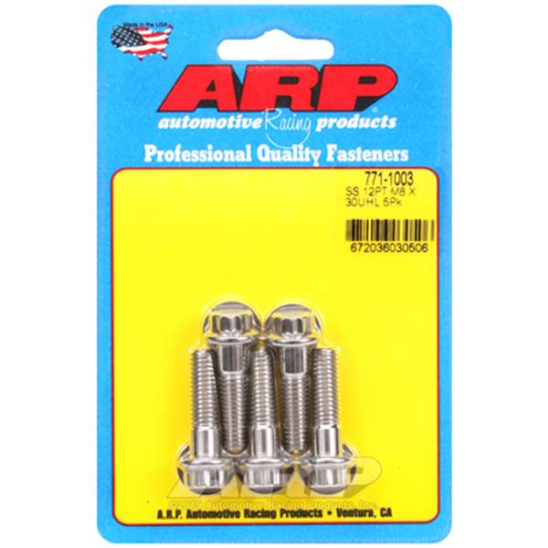 ARP M8 x 1.25 x 30mm 12pt ステンレス ボルト 5個入り arp771-1003 WO店の通販は