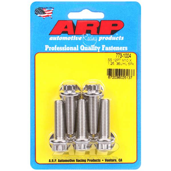 ARP M10 x 1.25 x 35mm 12pt ステンレス ボルト 5個入り arp773-1004 WO店の通販は 6,918円