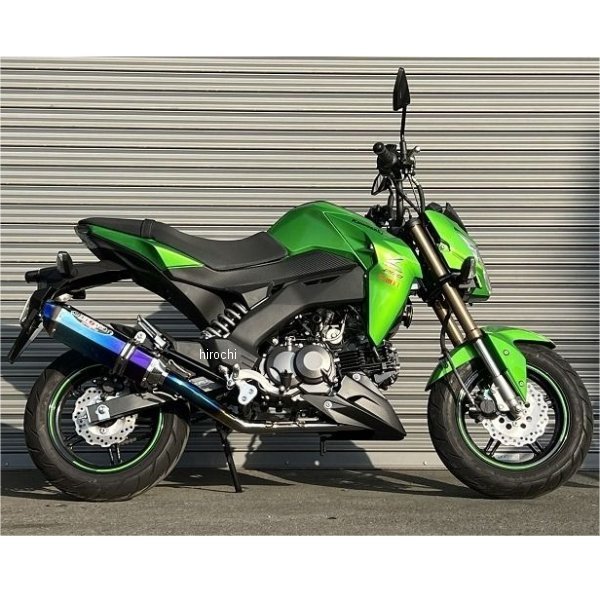 ビート BEET フルエキゾースト NASSERT Evolution Mini 政府認証 Z125 PRO TI/BL 0255-KD5-BL WO店