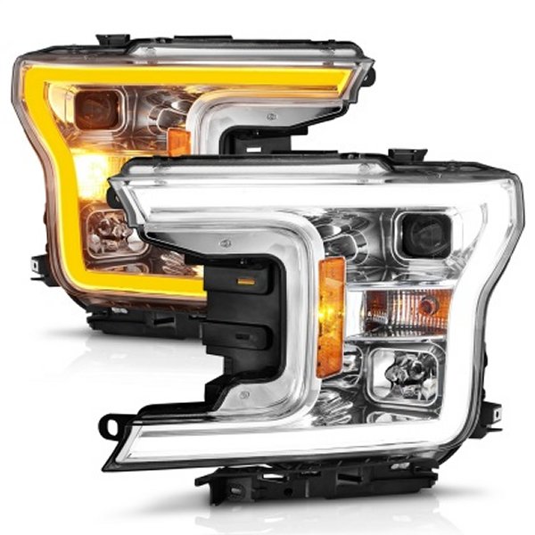 ANZO 18年-20年 フォード F-150 プロジェクターHeadlight w/Plank Style Switchback クローム Housing anz111510 WO店の通販は