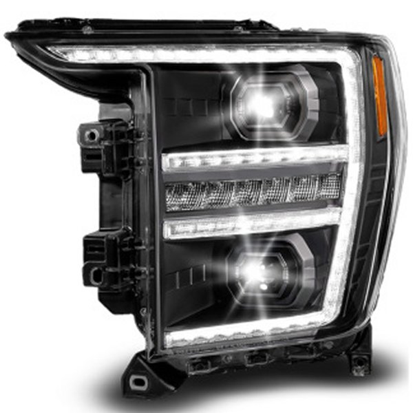 Anzo 21年-23年 フォード F150 LED プロジェクターHeadlight w/Switchback+Sequential ブラック (運転席側 Only) anz111594-L WO店の通販は 142,827円