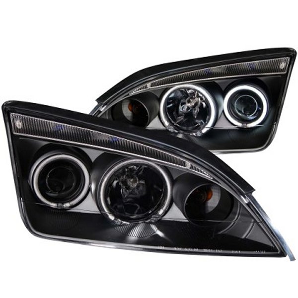 ANZO 2005-2007 フォード Focus プロジェクターヘッドライト w/ Halo Black ANZ121198 WO店
