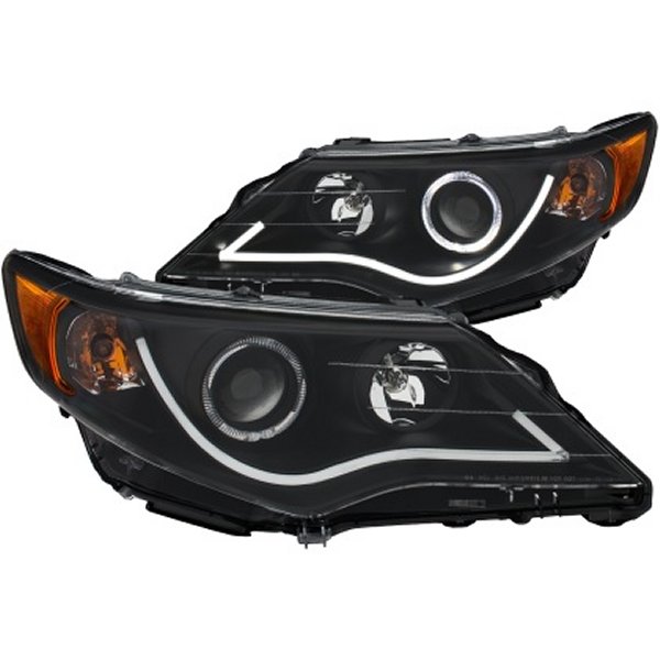 ANZO 2012-2013 トヨタ Camry プロジェクターヘッドライト w/ Halo Black ANZ121512 WO店