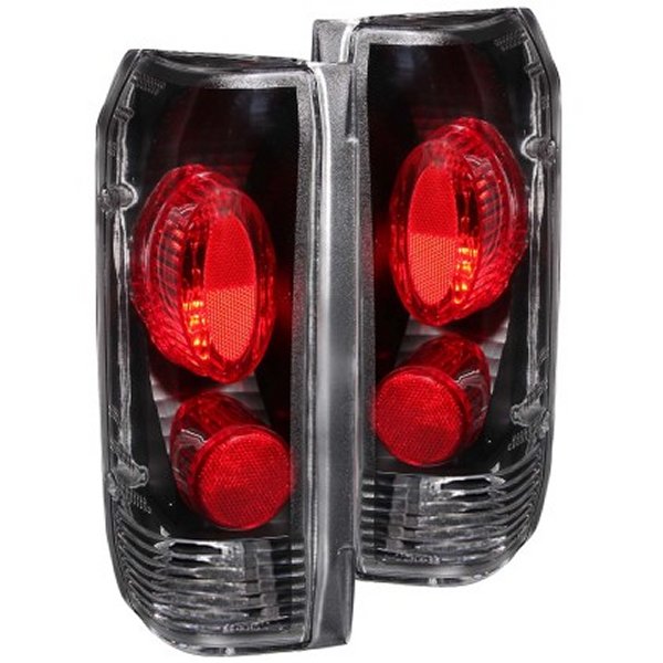 ANZO 1989-1996 フォード F-150 Taillights Black ANZ211062 WO店