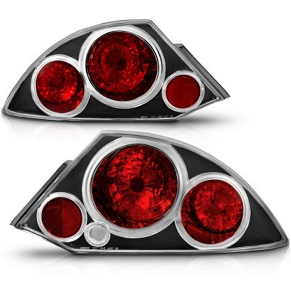 ANZO 2000-2005 ミツビシ Eclipse Taillights Black anz221081 WO店の通販は 16,292円