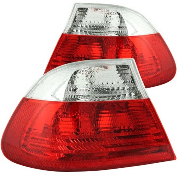 ANZO 2000-2003 BMW 3シリーズ E46 Taillights Red/Clear ANZ221217 WO店