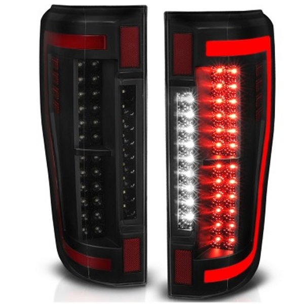 ANZO 2017+ フォード F-250 LED Taillights ブラック/Smoke ANZ311288 WO店