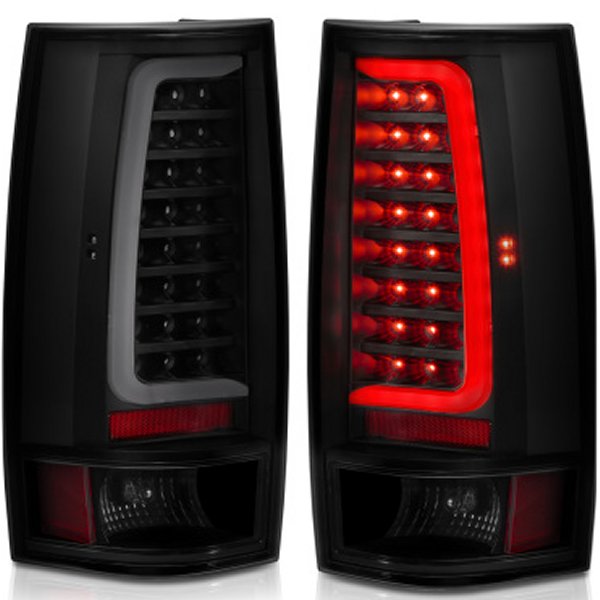 ANZO 2007-2014 Chevy Tahoe LED Taillight Plank Style ブラック w/Smoke Lens ANZ311322 WO店