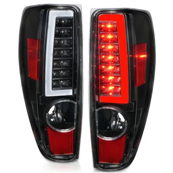 ANZO 2004-2012 シボレー Colorado/ GMC Canyon LED Tail Lights w/ Light Bar ブラック Housing ANZ311382 WO店