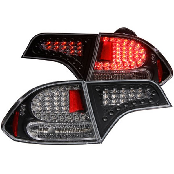 ANZO 06年-11年 ホンダ Civic LED Taillights Black ANZ321152 WO店