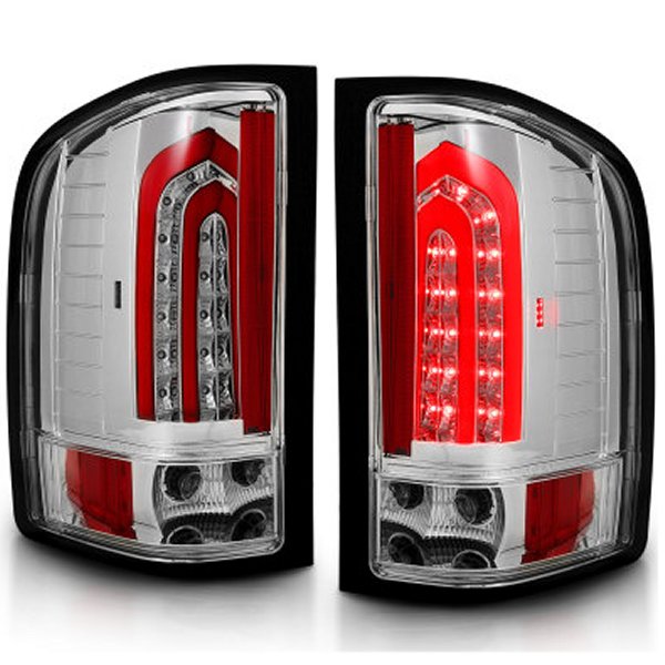 ANZO 07年-13年 シボレー Silverado 1500 LED Taillights Chrome ANZ321341 WO店