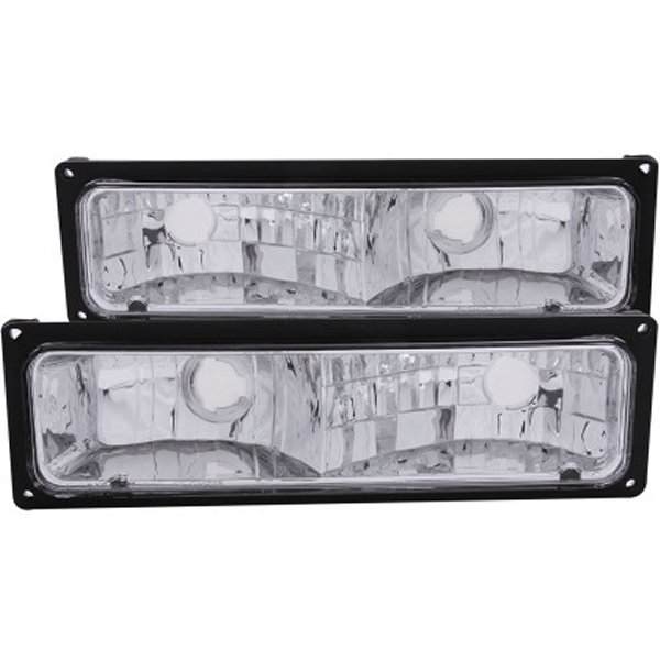 ANZO 1988-1998 シボレー C1500 Euro Parking Lights Black ANZ511033 WO店