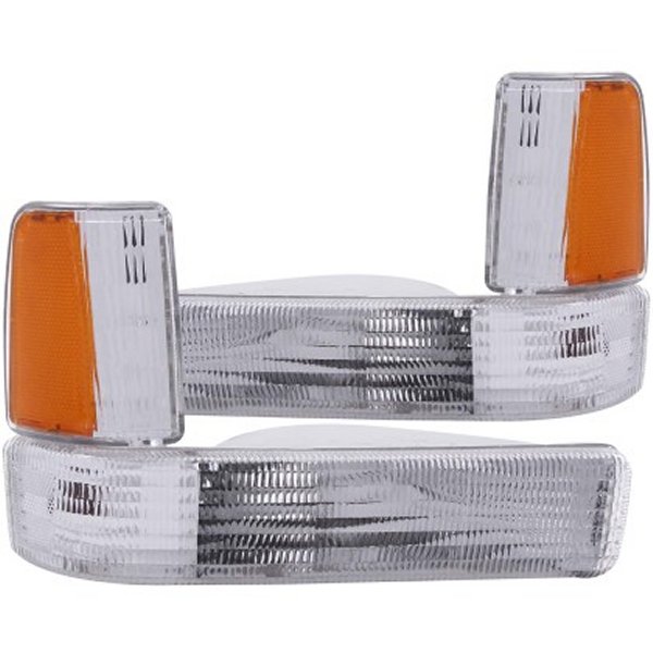 ANZO 1991-1996 Dodge Dakota Euro Parking Lights クローム w/ Amber Reflector ANZ511047 WO店