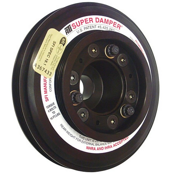 ATI Damper - 7.45in - Alum - (3) 4 Grv - ニッサン RB26 R32 - 1000 HP - 2 Ring - 1Pc APPATI917752 WO店