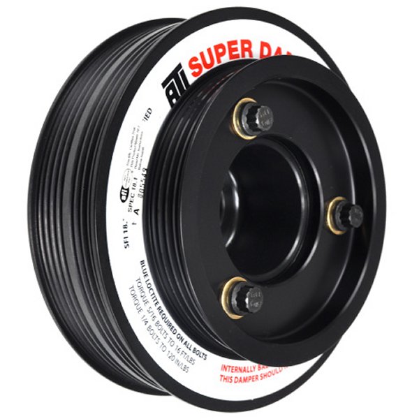 ATI Damper - 5.67in - Alum - (3) 4 Grv - ホンダ B - OEM Style - Bolt On Ps - 1Pc APPATI918476 WO店