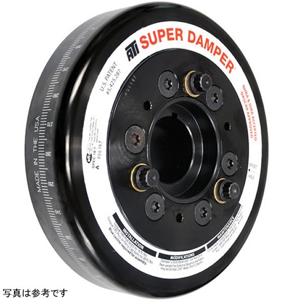 ATI Damper - 7.07in - Alum - 6 Grv - トヨタ Supra - 94-98 - JZ80 - 5.88 Drive - 2RG - OEM Belt Size APPATI918572 WO店