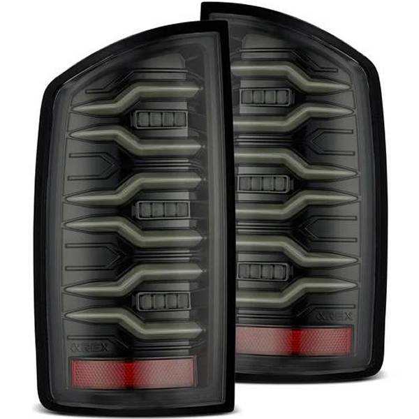 AlphaRex LUXXシリーズ LED テールライト アルファブラック07年-08年 Dodge Ram1500/07-09 Dodge Ram 2500/3500 ARX641050 WO店