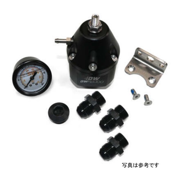 DeatschWerks DWR2000 AFPR + Pressure ゲージ + 10AN & 8AN フィッテイングs - アノダイズド ブラック DWK6-2000-FRB-108 WO店 58,039円